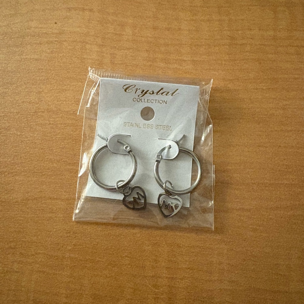 Silver Heart Earrings